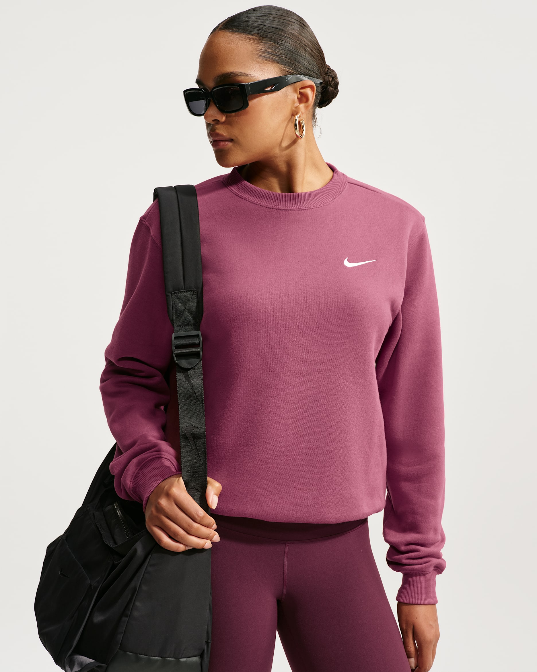 Nike Studio Fleece Medium Weight — Pink Smoke/Sail