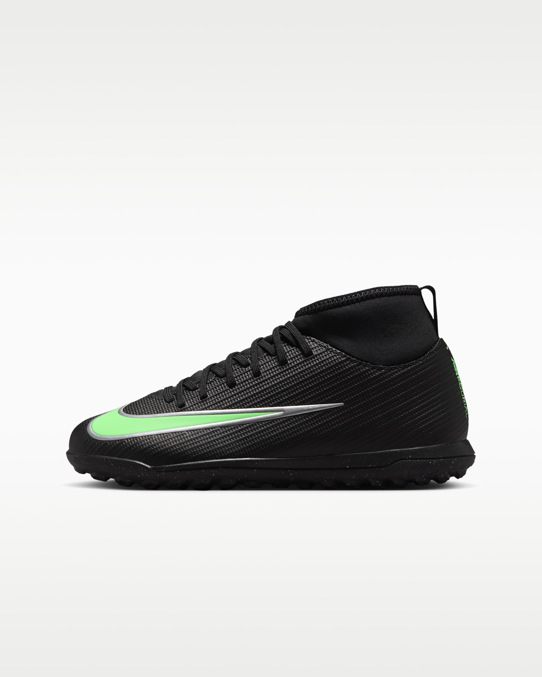 Nike Jr Mercurial Superfly 11 Club — Black/Black/Illusion Green