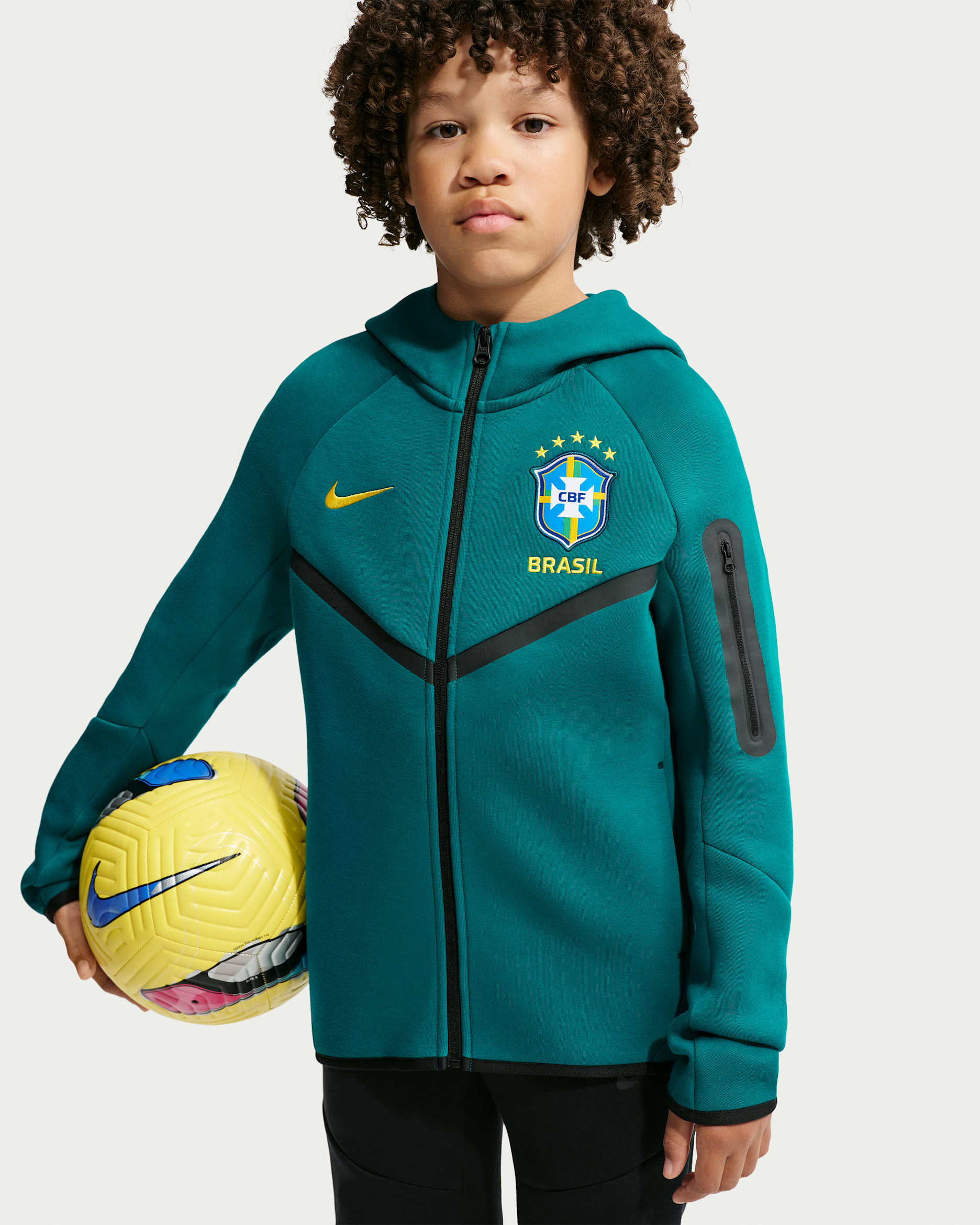 Brazil Tech Fleece — Geode Teal/Midwest Gold